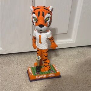 Clemson Tigers Orange and White Mascot Bobblehead